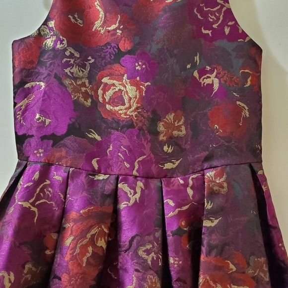 ZUNIE Women's Floral Barcade Sleeveless Dress - Picture 3 of 5